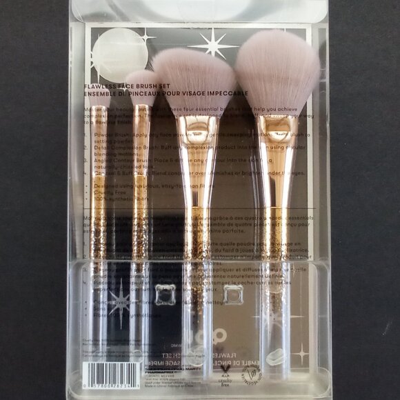QUO BEAUTY FACE BRUSHES, COMPLEXION WEDGE TRIO and FLAWLESS FACE SET, 7 in TOTAL - Picture 5 of 11